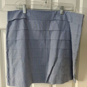 Vineyard Vines Blue and White Striped Pencil Skirt